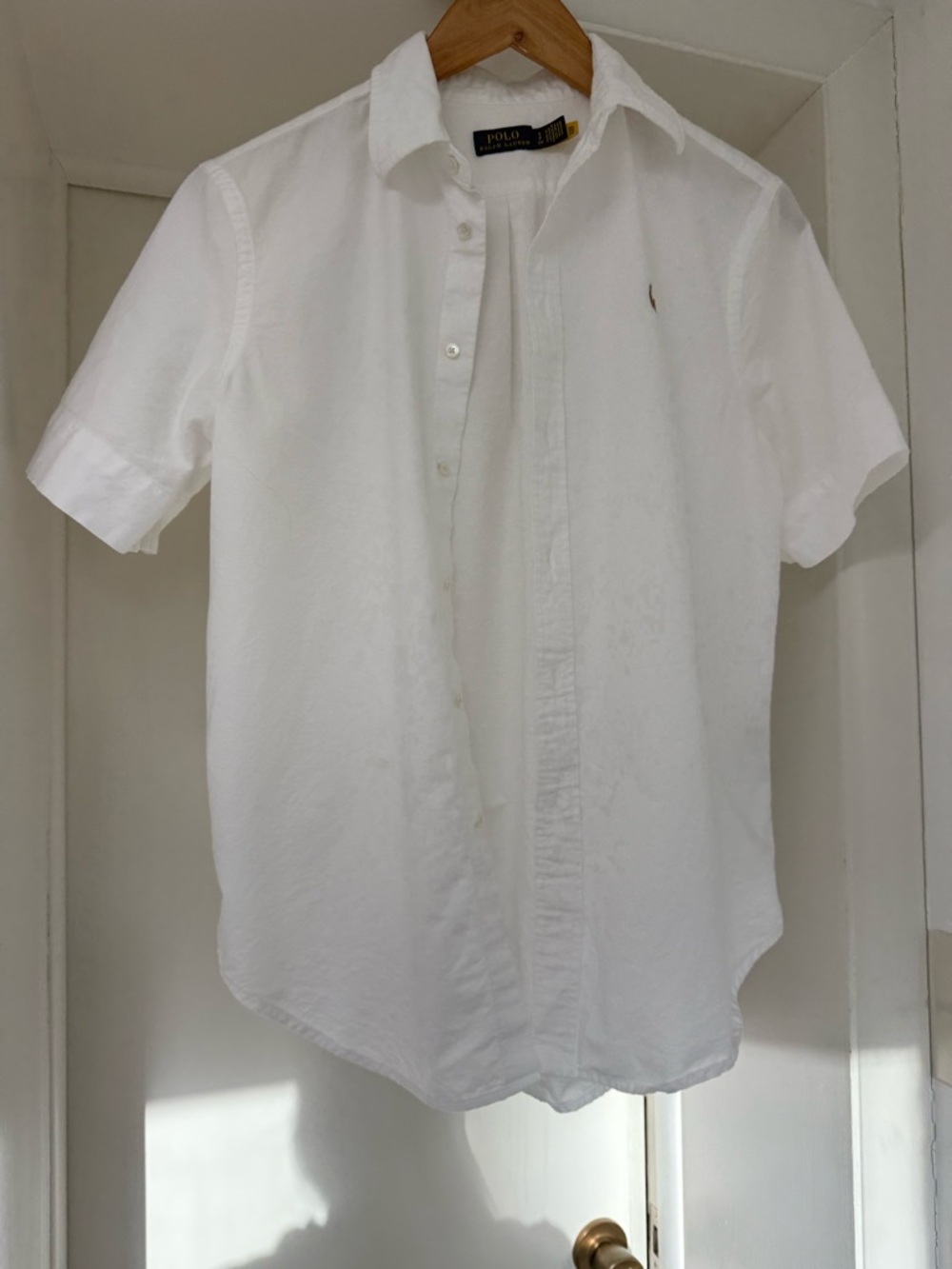 Polo by Ralph Lauren White Short Sleeve Button-Down Shirt